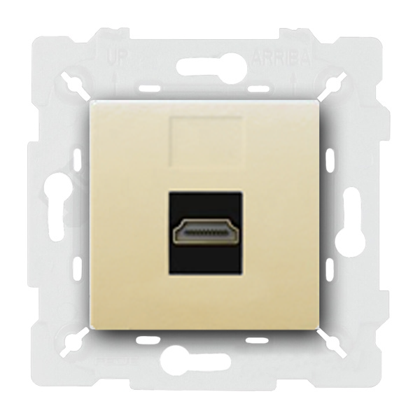  Розетка HDMI Fede Vintage Porcelain Бежевый (в сборе)